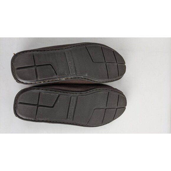 Minnetonka Moccasin Brown Leather Loafer Mens Size 12 - Picture 7 of 10
